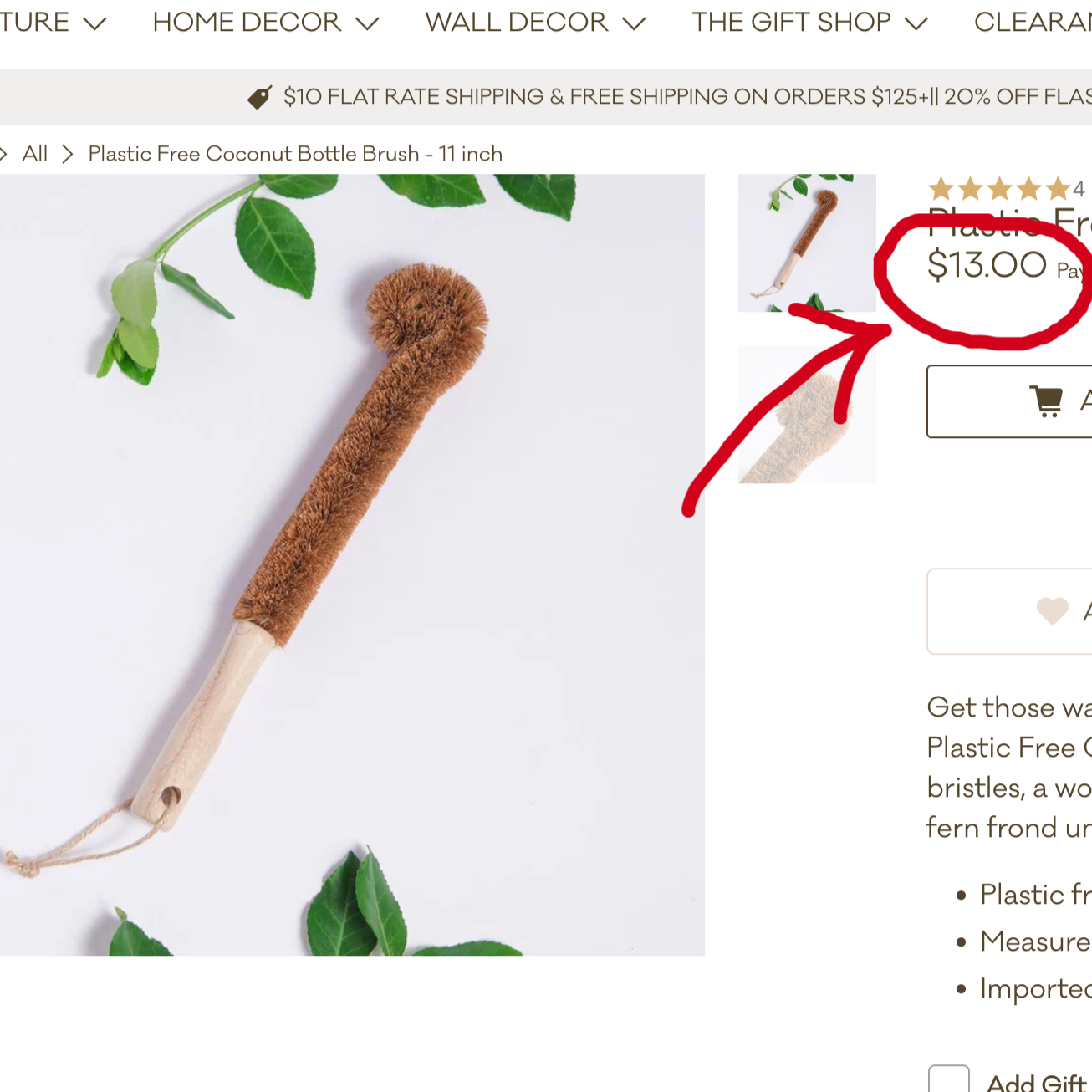 Zero Waste Bottle Brush