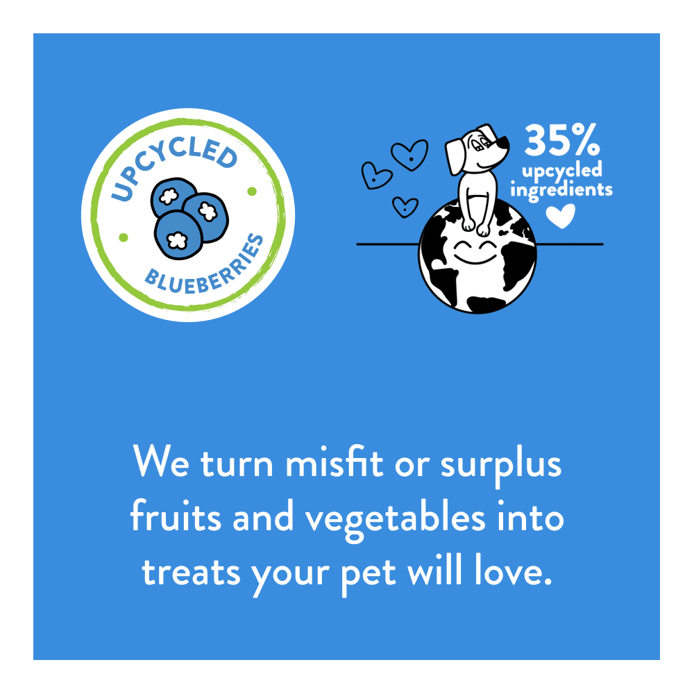 Upcycled Dental Dog Sticks In Recycled Bag