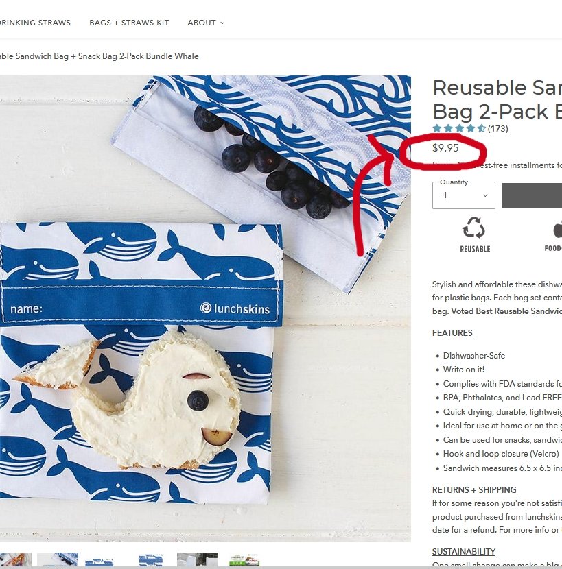 Reusable Sandwich & Snack Bag