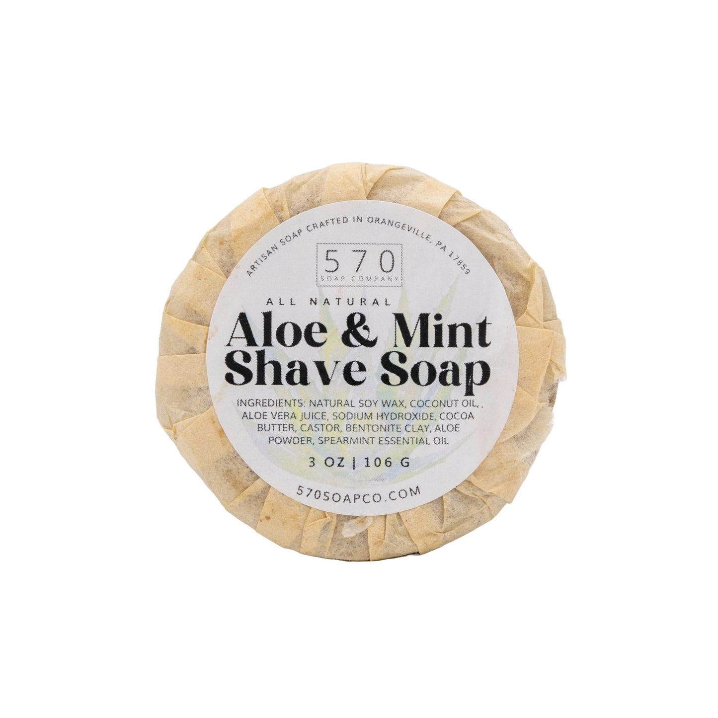 Mint & Aloe Shaving Soap Bar