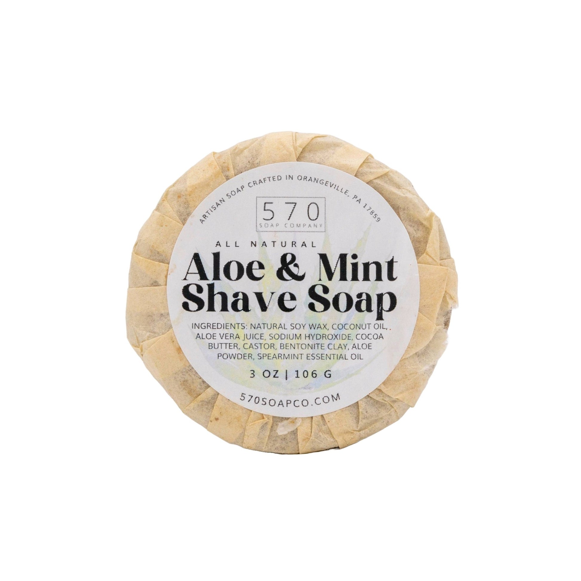 Mint & Aloe Shaving Soap Bar