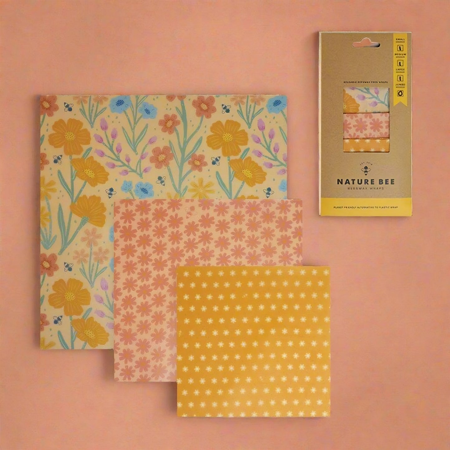 Sustainable Bees Wax Wraps, 3ct.