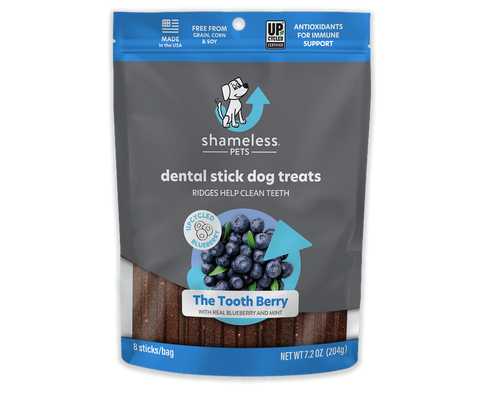 Upcycled Dental Dog Sticks (In Recycled Bag)