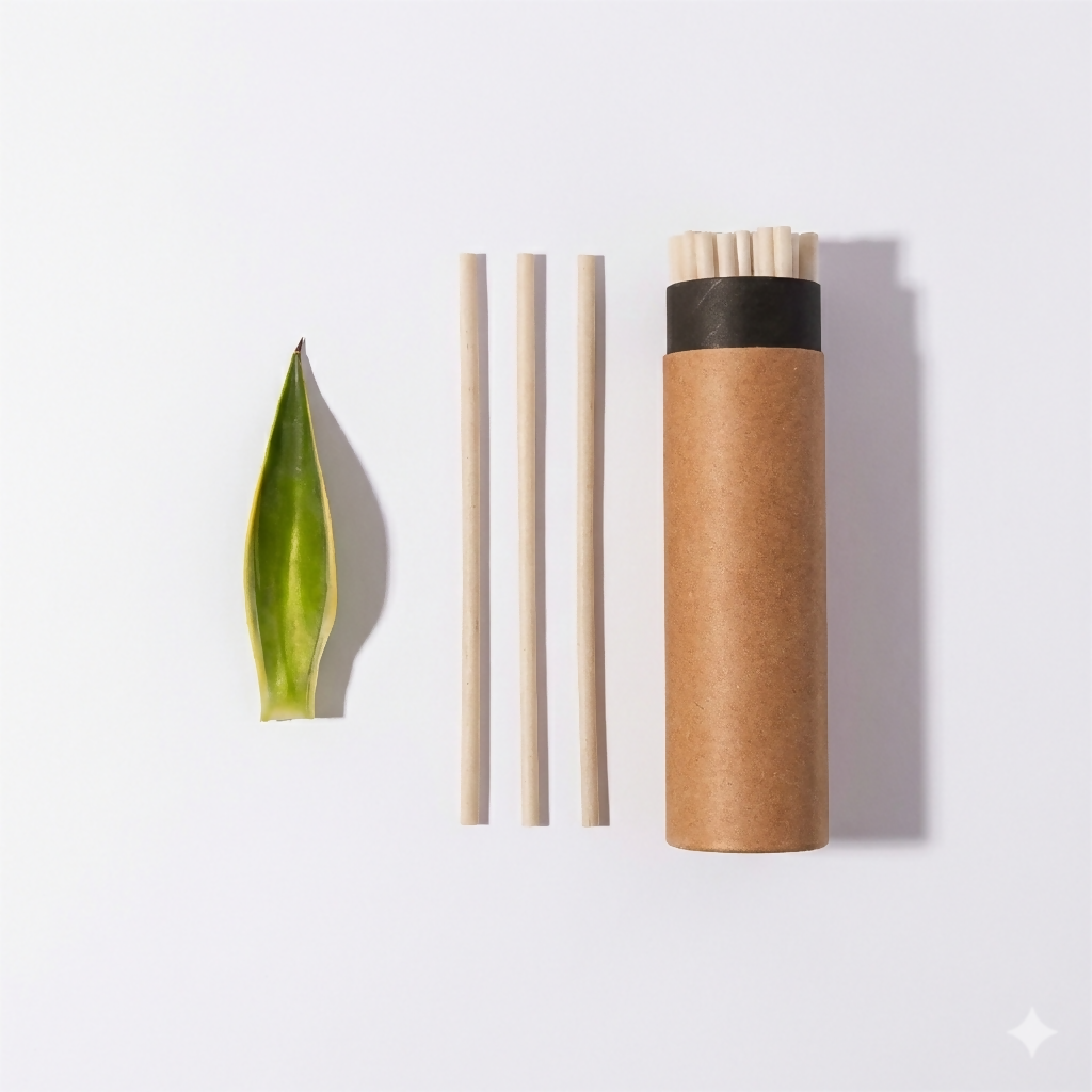 Agave compostable straws
