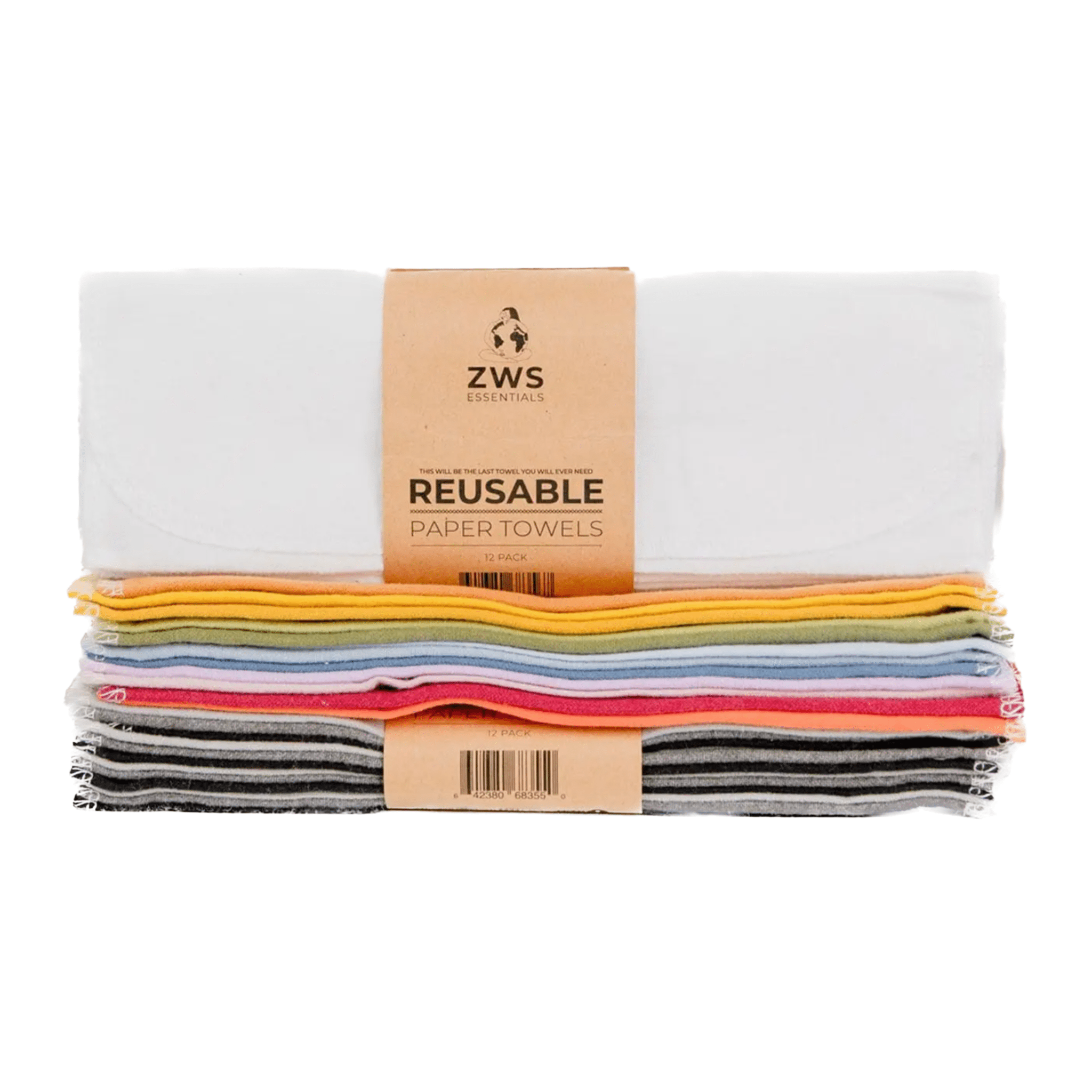 12pc Organic Reusable Paper Towels