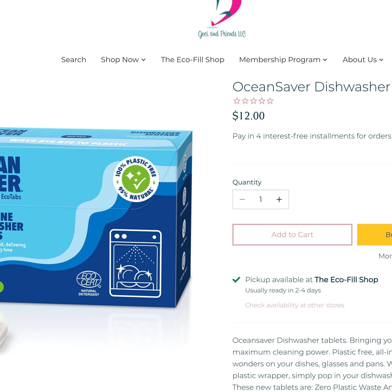 Dishwasher Ecotabs - Ecoternatives