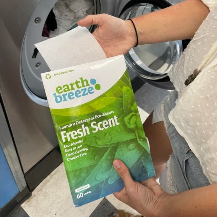 Earth Breeze Laundry Detergent Sheets close up