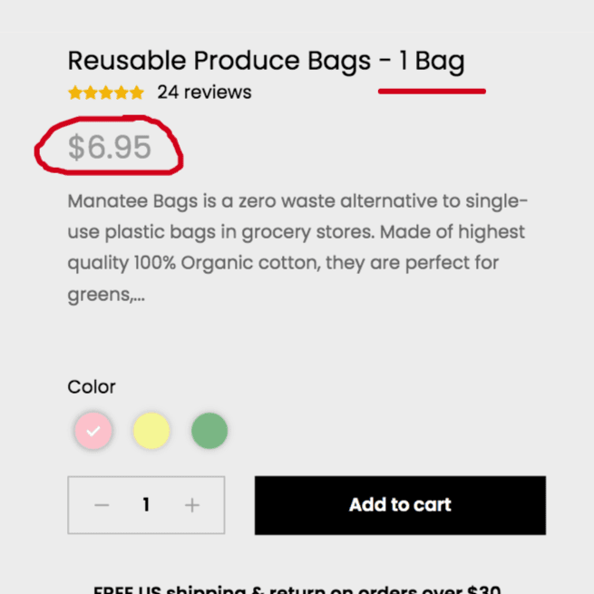 Fundraiser! 100% Organic Reusable Produce Bags