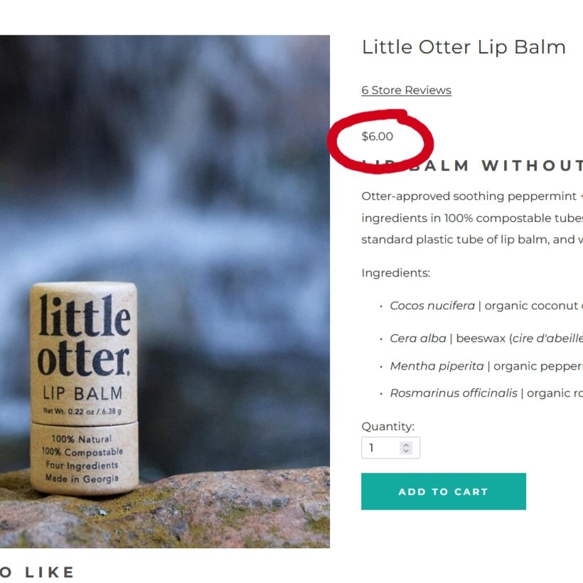 Little Otter Organic Lip Balm - Ecoternatives